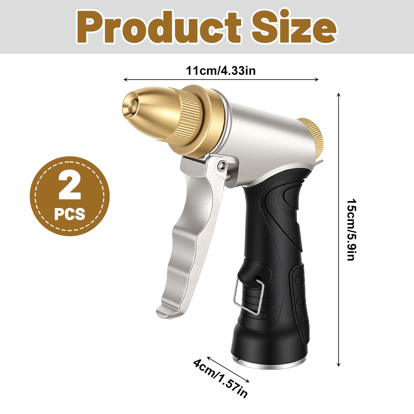 Afcabakila close-up of brass nozzle head highlighting corrosion resistance and adjustable spray precision