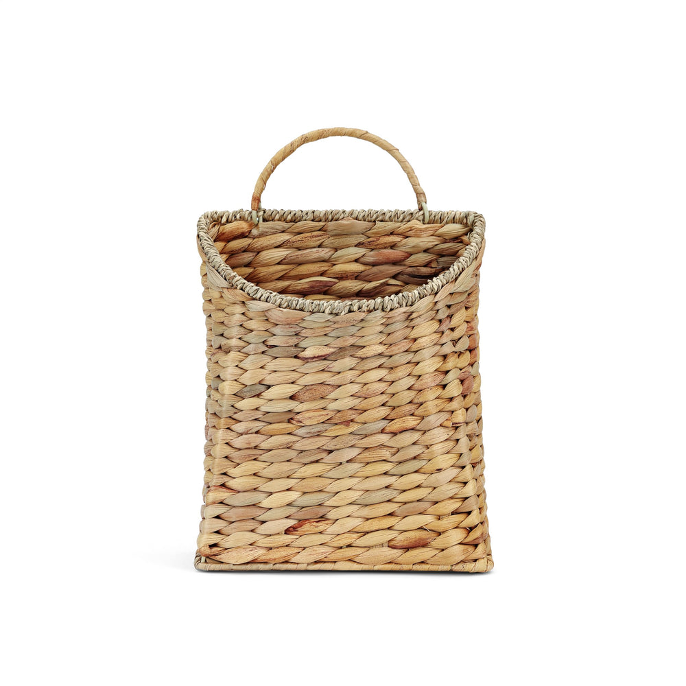 AFFDEUP front door basket front view showing rustic farmhouse appeal and easy entryway storage