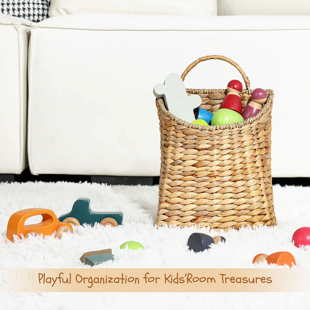 AFFDEUP basket filled with flowers displaying instant seasonal curb appeal and visual warmth