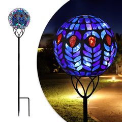 Afirst mosaic globe front view showing colorful design and decorative impact