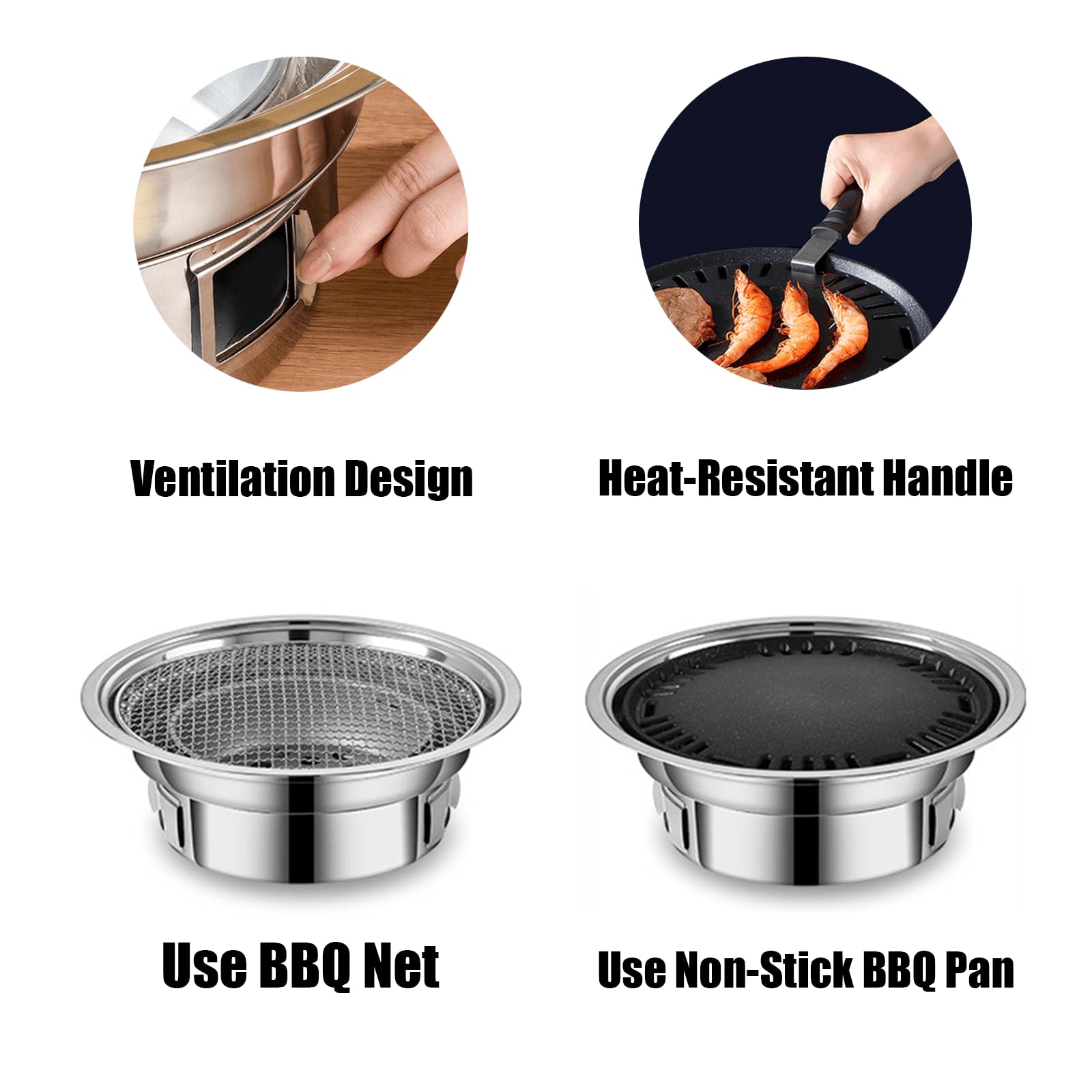 A.F.N.A.L nonstick pan surface texture showing easy release and simple cleaning