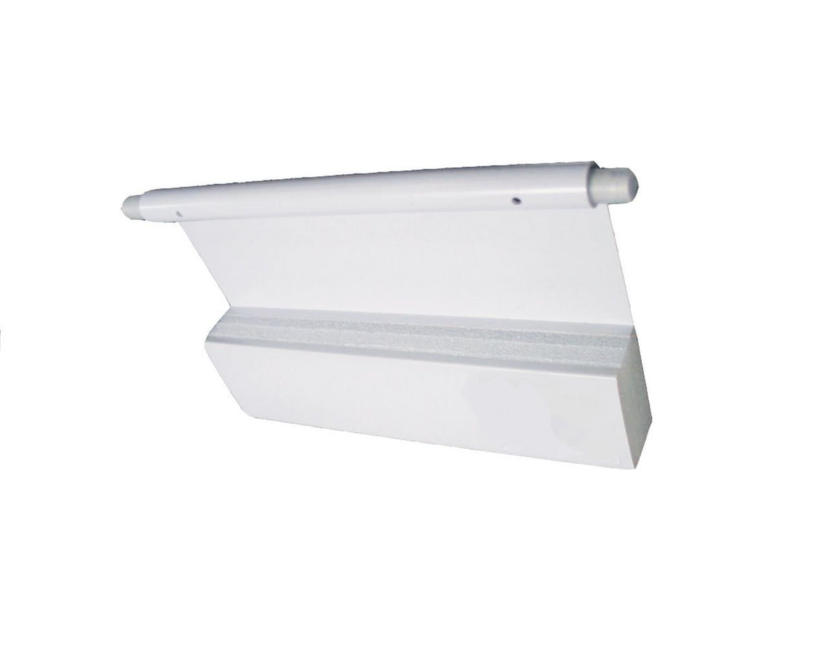 Aftermarket skimmer weir front view showing fit and quick installation benefit