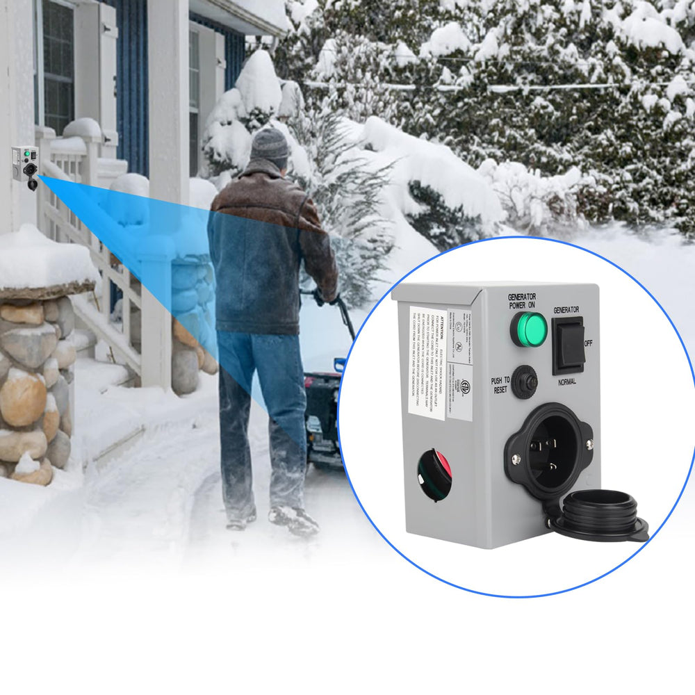 Afurkuot connected to a generator cord enabling emergency power