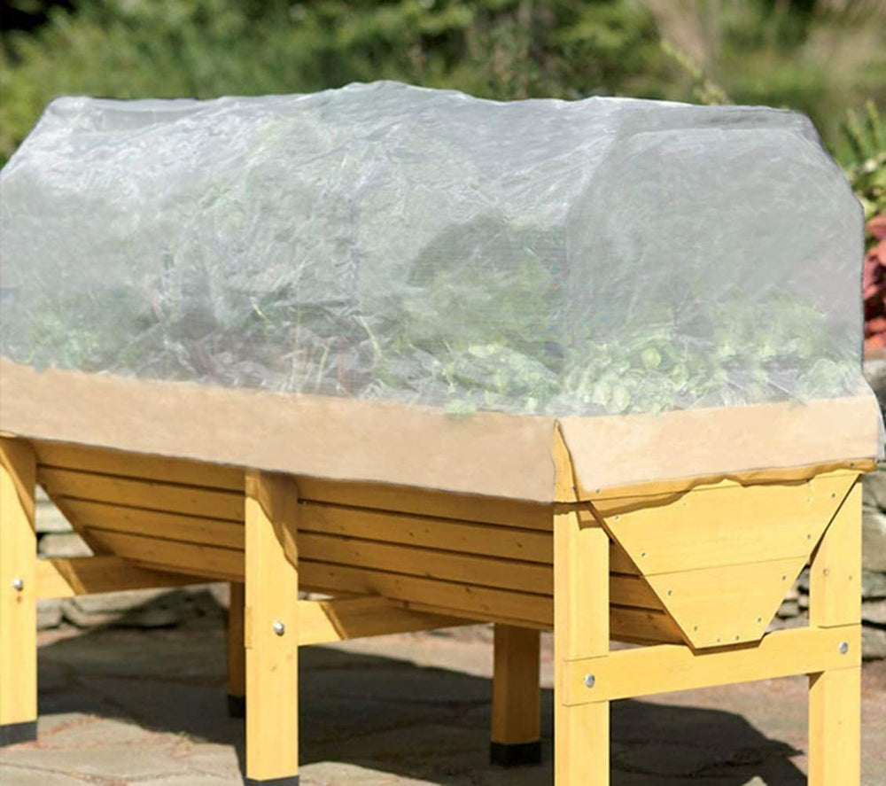 Agfabric folded netting for storage, reusable seasonal garden solution