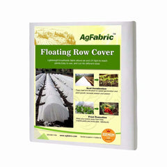Agfabric front view of 6'x100' roll showing compact garden protection