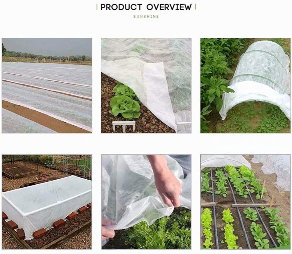 Agfabric secured edge with staples showing easy anchoring and wind resistance