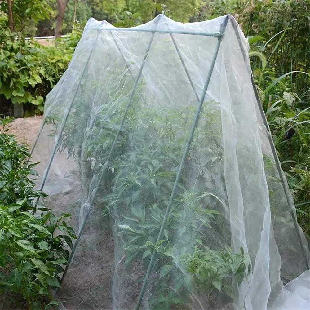 Agfabric netting size comparison with a foot to show scale