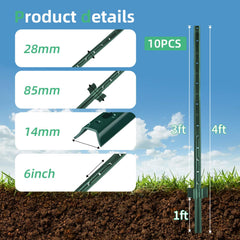 AggFencer close-up of galvanized inner layer and protective outer coating for durability