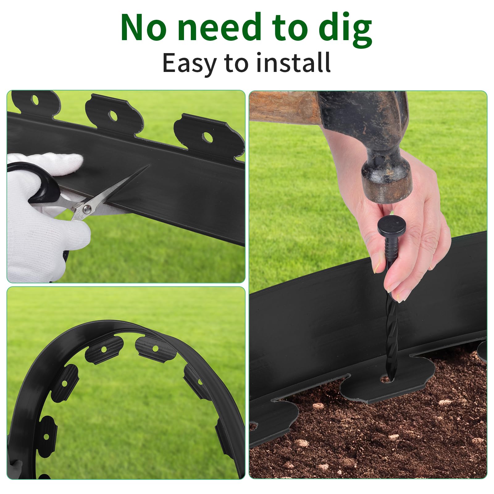 AggFencer spiral stake being driven into soil for fast, stable installation