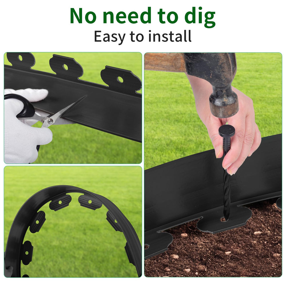 AggFencer spiral stake being driven into soil for fast, stable installation