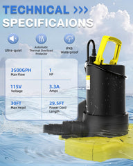 AgiiMan pump side label and controls highlighting safety features and easy setup