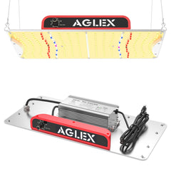 AGLEX K1000 front view showing full-spectrum LED panel for even plant lighting