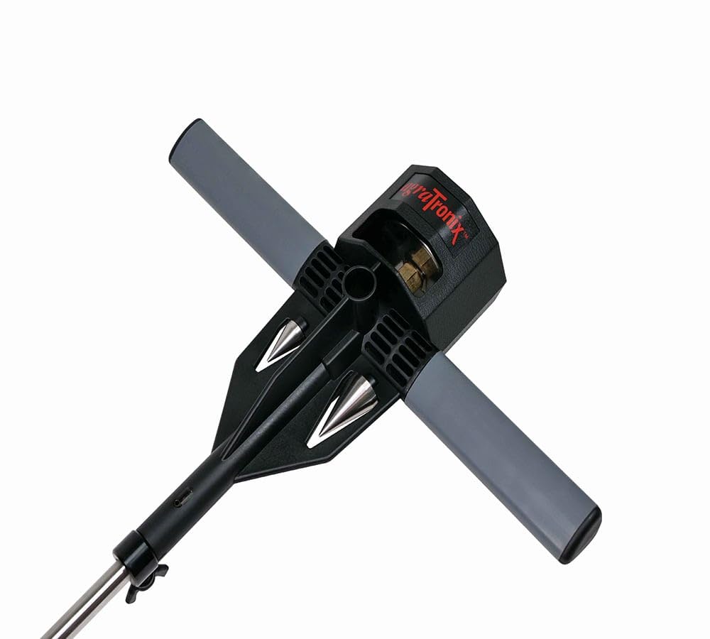 AgraTronix soil compaction tester front view showing rod and grips for reliable field readings