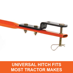 Agri-Fab close-up of steel rod flow control for on-seat application adjustments