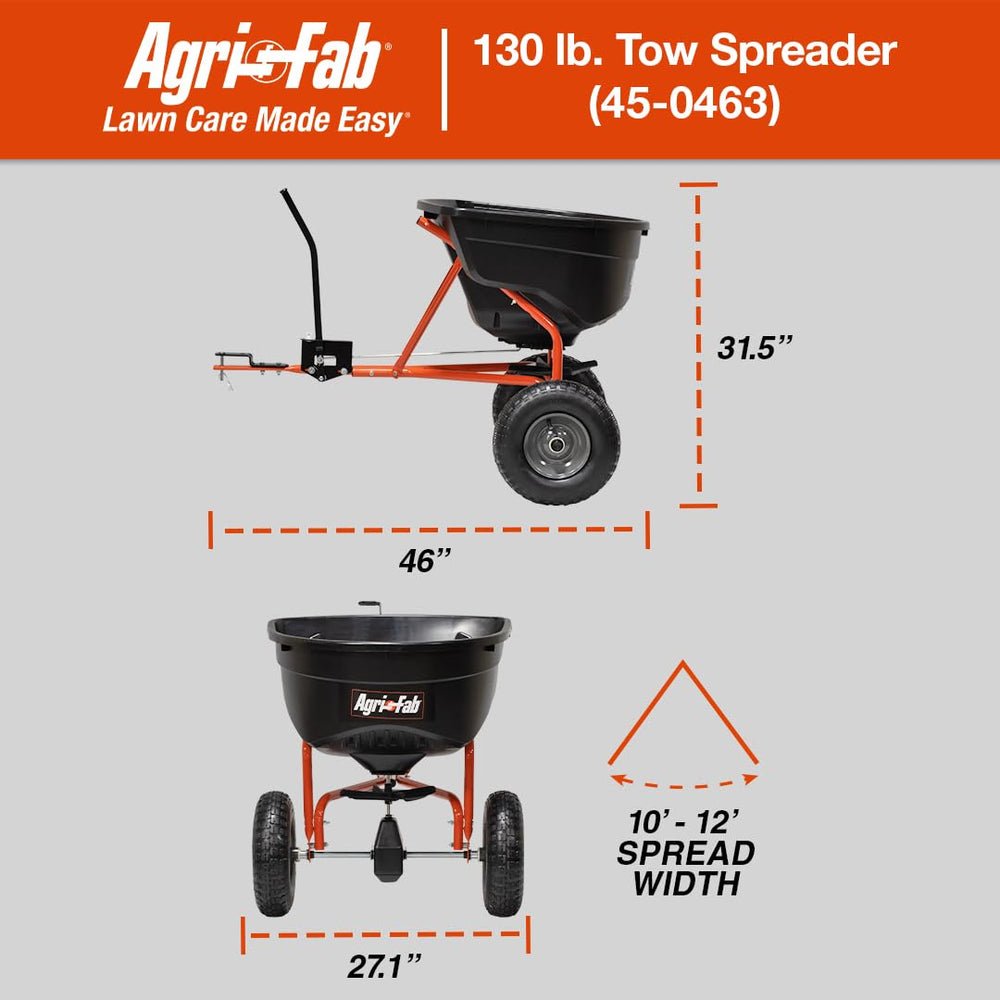 Agri-Fab pneumatic tires for smoother towing and improved traction