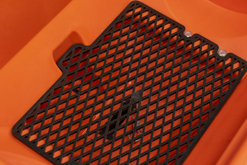 Agri-Fab rustproof spreader plate close-up for durable use