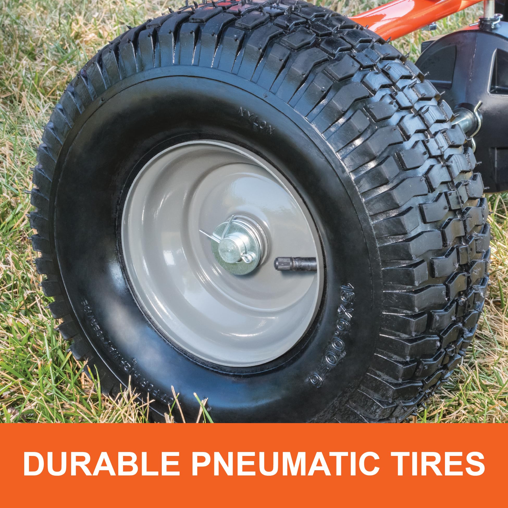 Agri-Fab spreader plate detail ensuring consistent distribution across material
