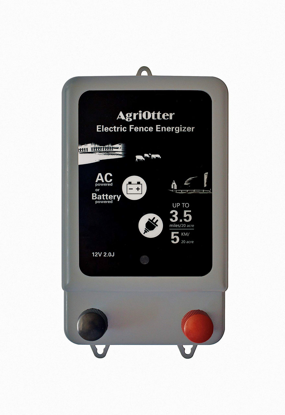 AgriOtter front panel showing terminals and easy wiring for fast setup