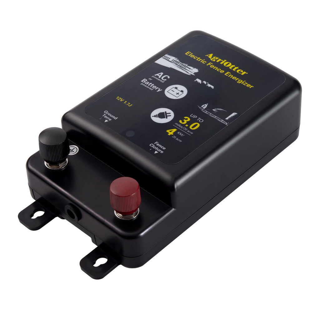 AgriOtter front panel view showing controls and LED indicators for easy monitoring