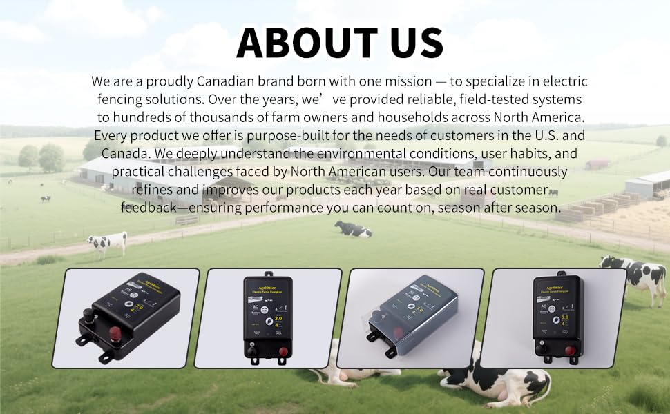 AgriOtter energizer in farm setting protecting pasture and livestock perimeter