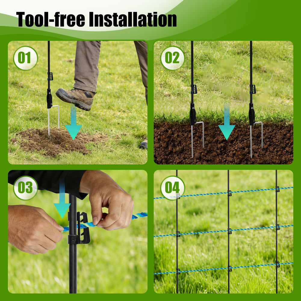 AgroKoltix adjustable clip detail showing secure multi-conductor grip