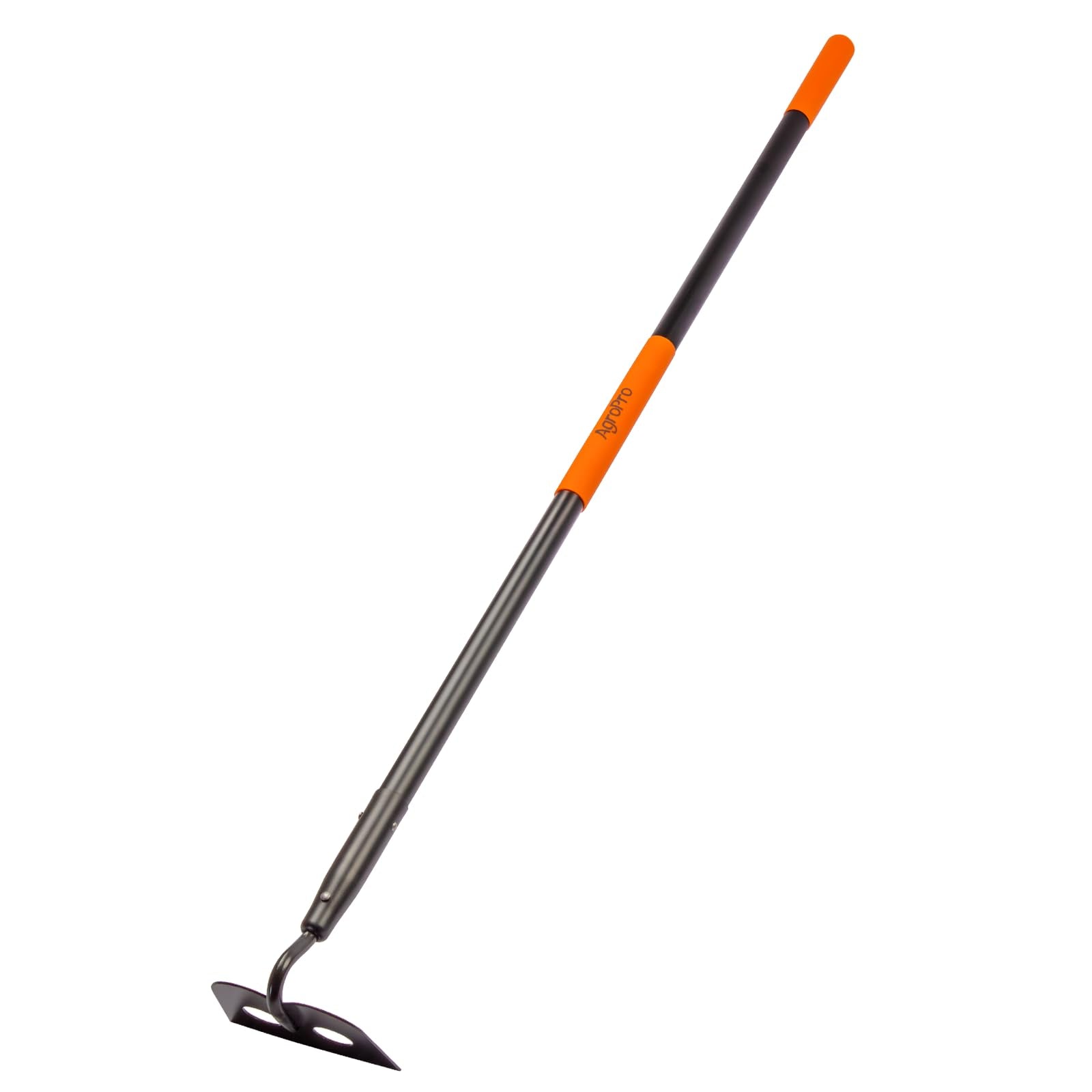 AgroPro front view of hoe showing blade and full handle for durable weeding