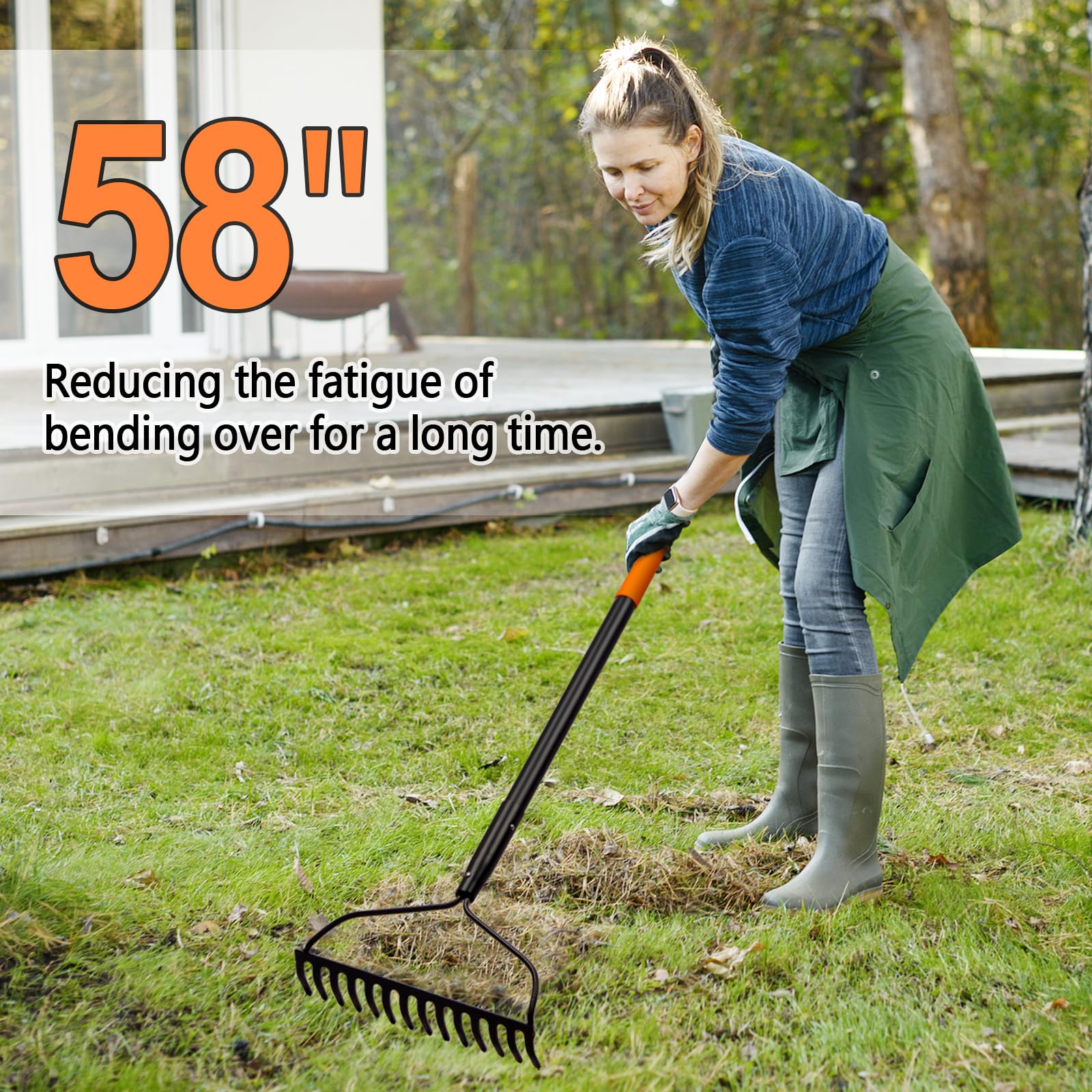 AgroPro reinforced head-to-handle rivet connection providing stable, long-lasting use