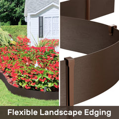 AGTEK unrolled edging installed in a garden demonstrating quick layout benefit