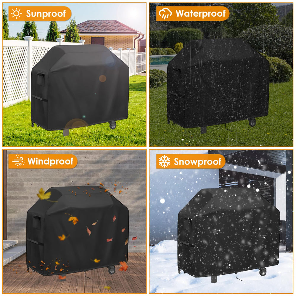 Agustone drawstring tightened around base showing wind-resistant stability