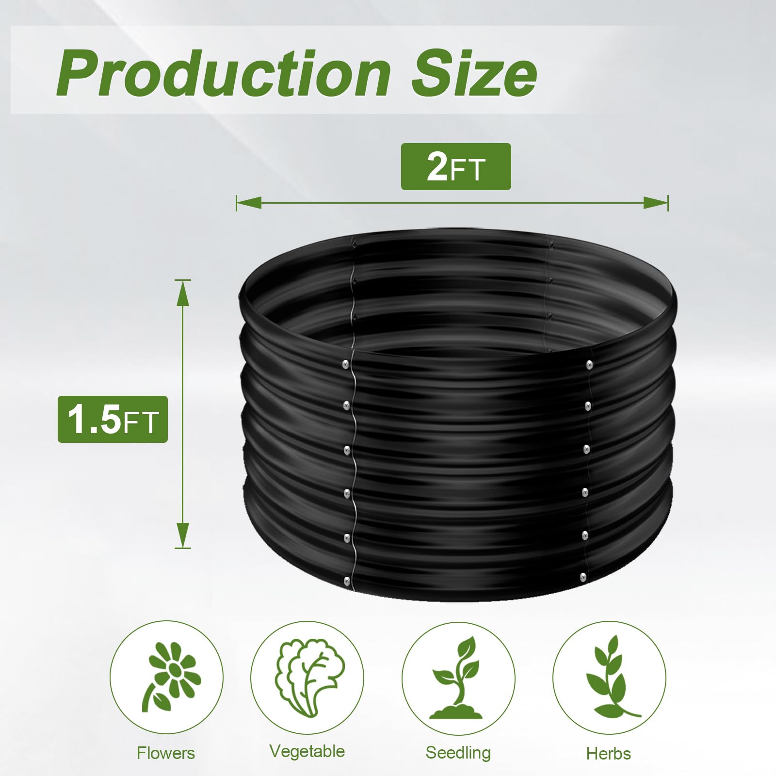 AHEONLAR assembled two-pack in backyard demonstrating space-saving dual planting