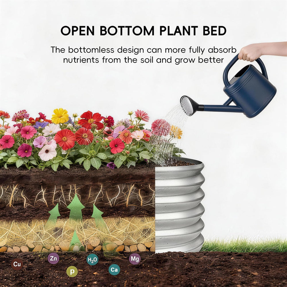 AHEONLAR planter filled with soil and herbs showing ready-to-plant convenience