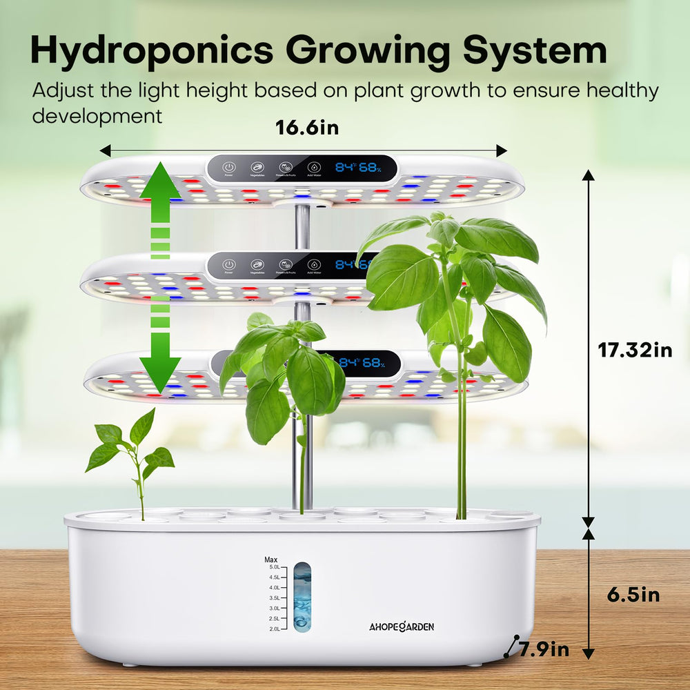 Ahopegarden adjustable light post extended to accommodate taller plants