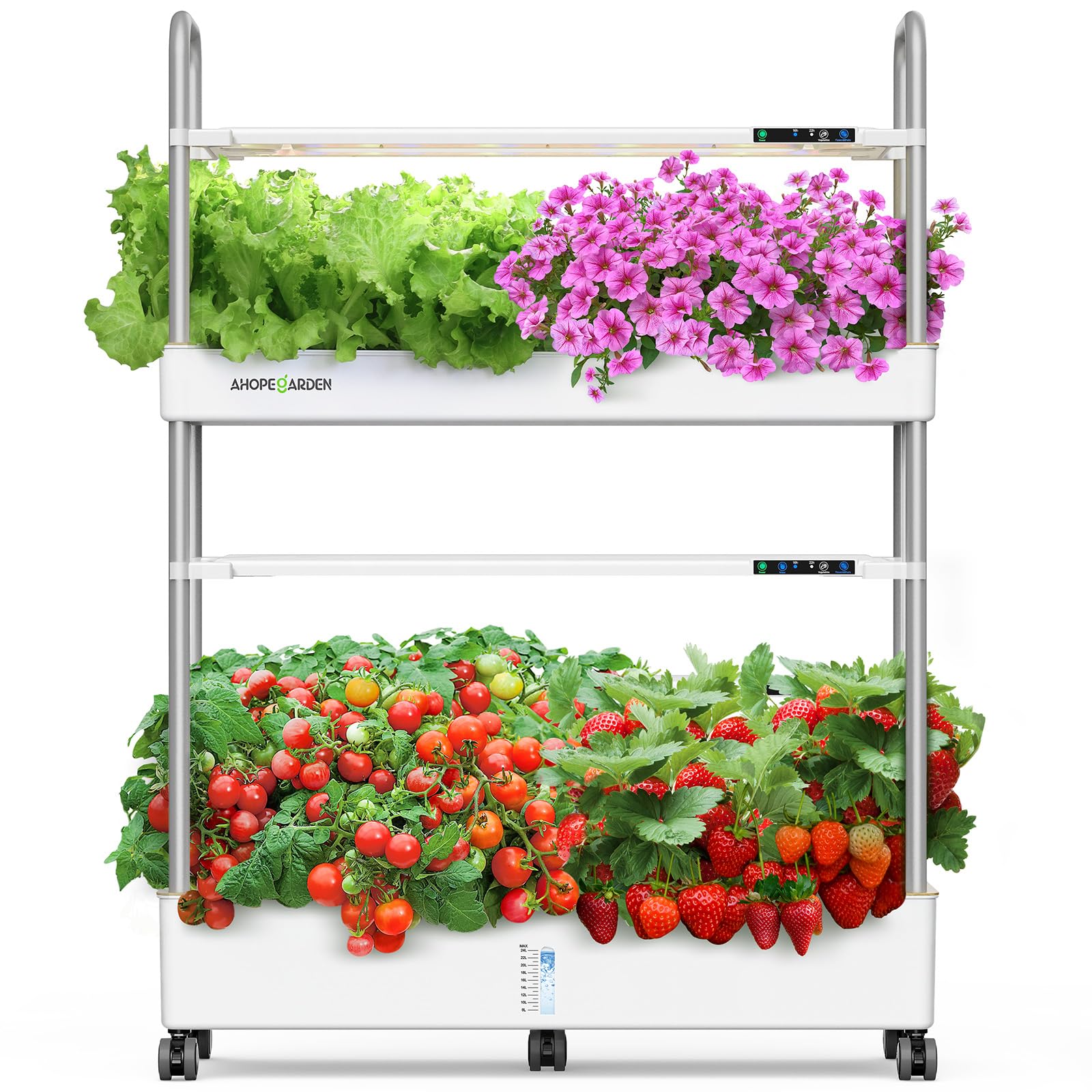 Ahopegarden on a balcony as a living display encouraging year round fresh food