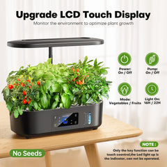 Ahopegarden 5L reservoir and quiet pump access for low maintenance watering