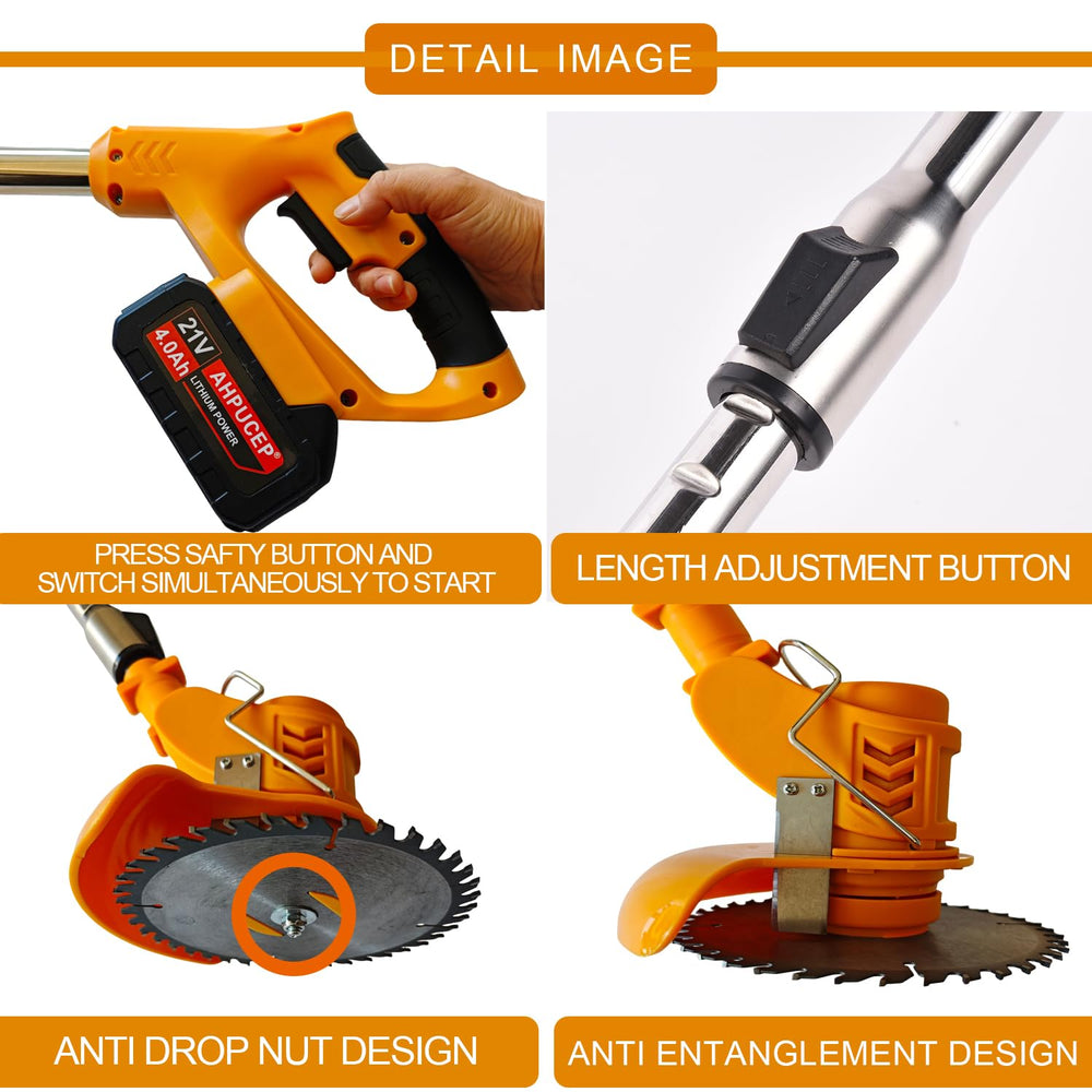 AHPUCEP handle and safety lock detail for secure, controlled operation