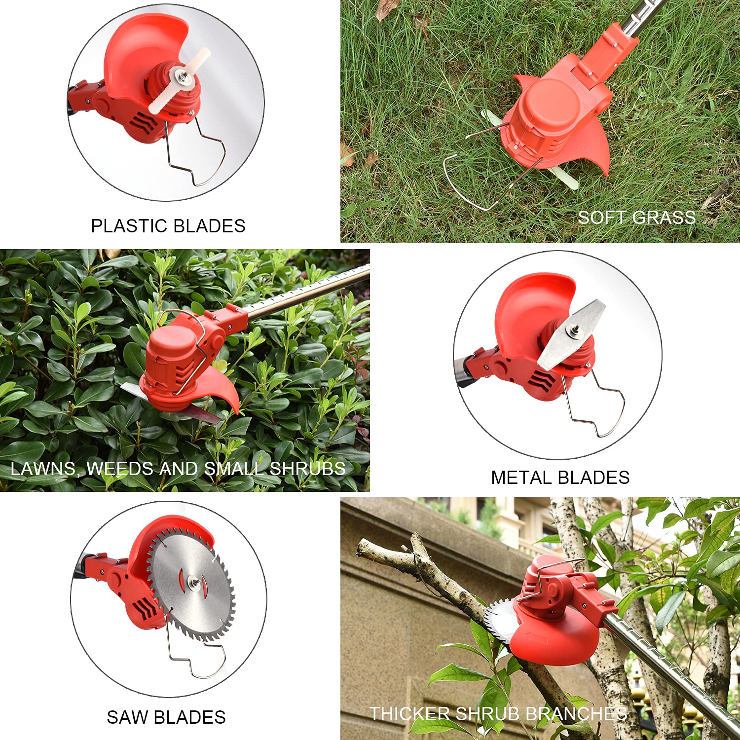 AHPUCEP plastic blades pack for soft grass trimming