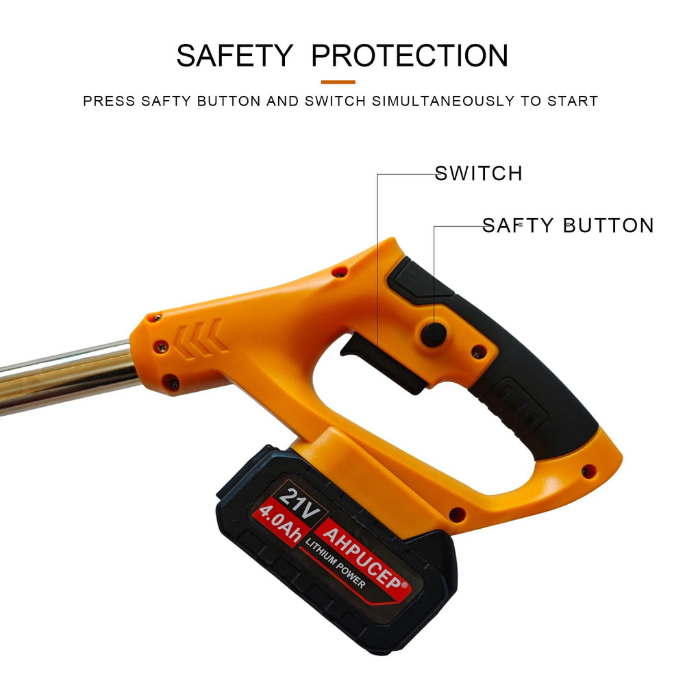 AHPUCEP telescoping pole adjusted to show ergonomic height benefit