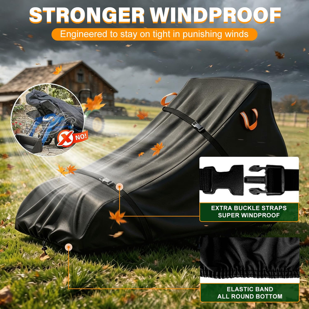 Aibiley covered tractor outdoors showing weather protection benefits