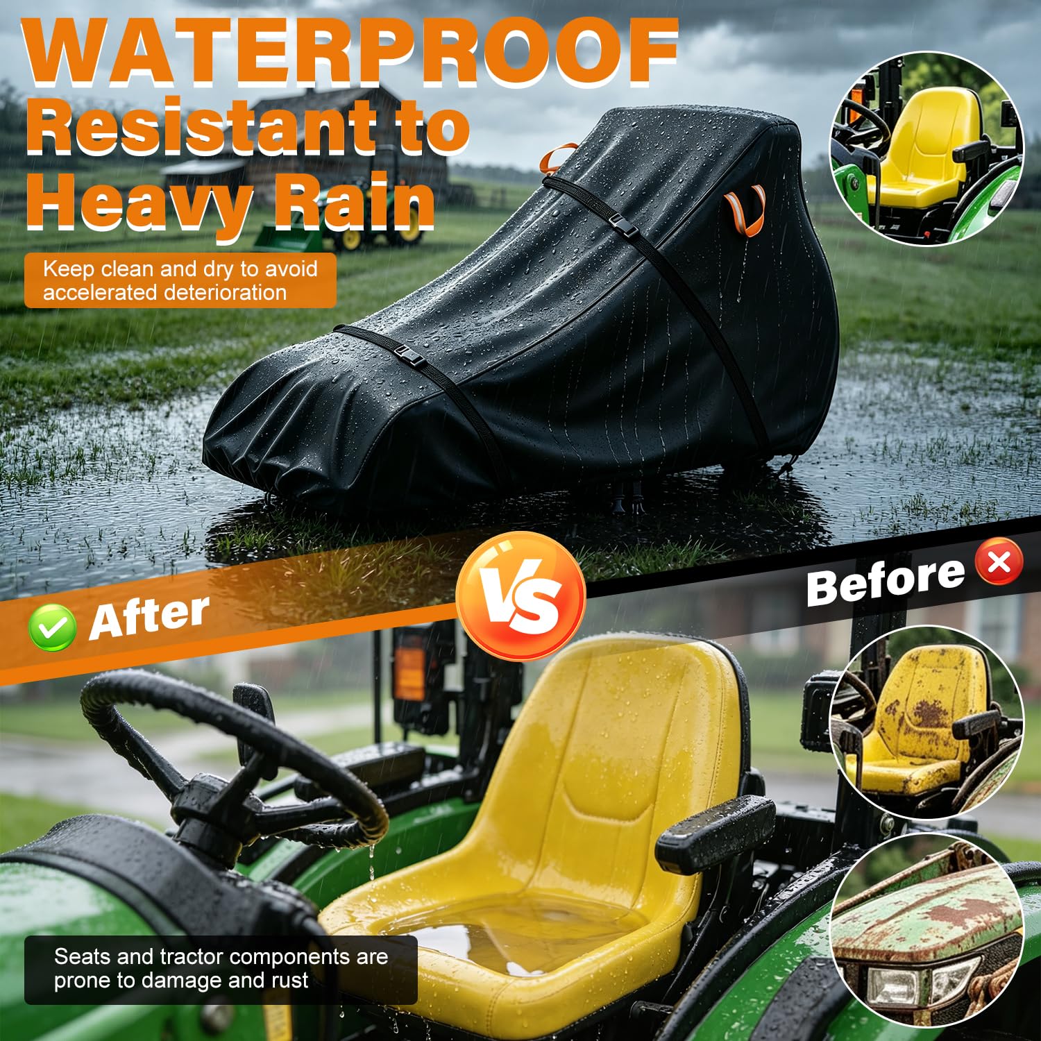 Aibiley reflective strip and handle detail for safer night handling