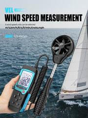 Aicevoos H12 impeller close-up showing durable vane detail for accurate wind capture