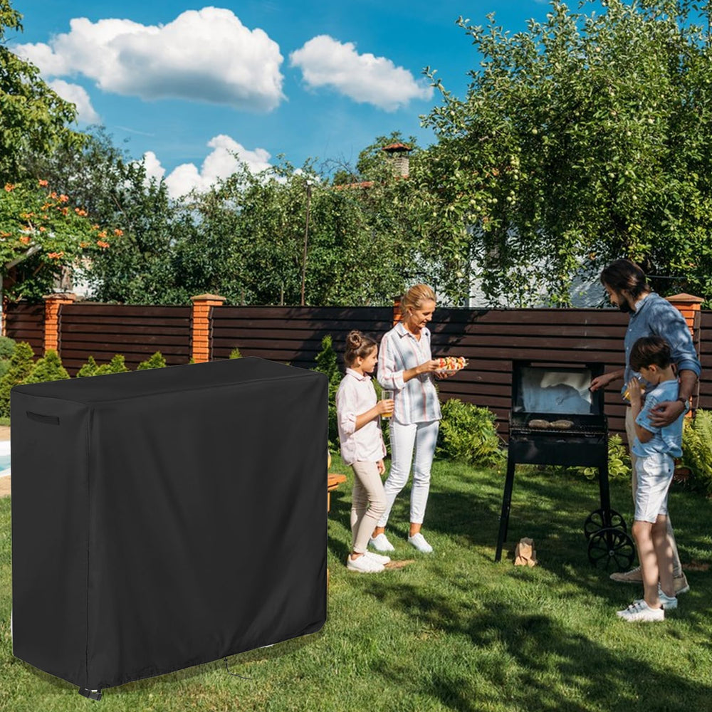 Aidetech cover next to backpack giving scale and portability benefit