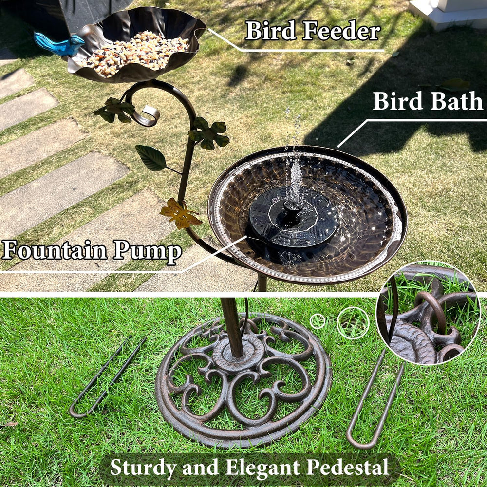 Aifeorzo bird bathing in bowl showcasing attraction and usability