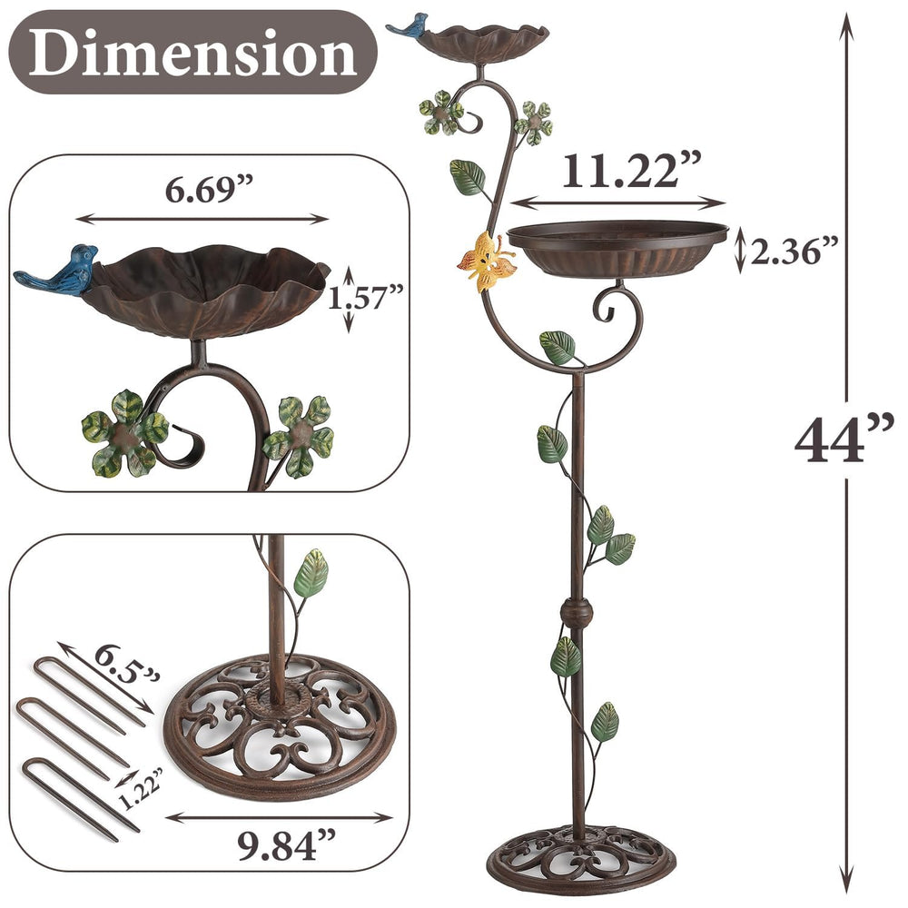 Aifeorzo shallow bowl closeup with water and seed showing capacity and benefit: supports multiple birds