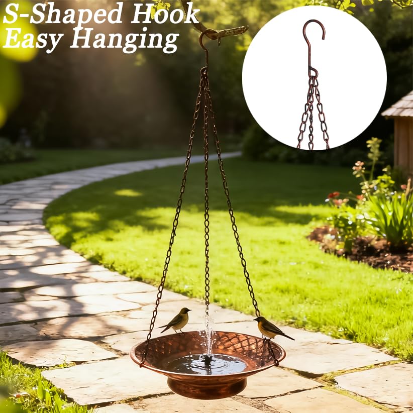 Aifeorzo sturdy chains and S-hook hardware close-up, secure hanging and easy installation