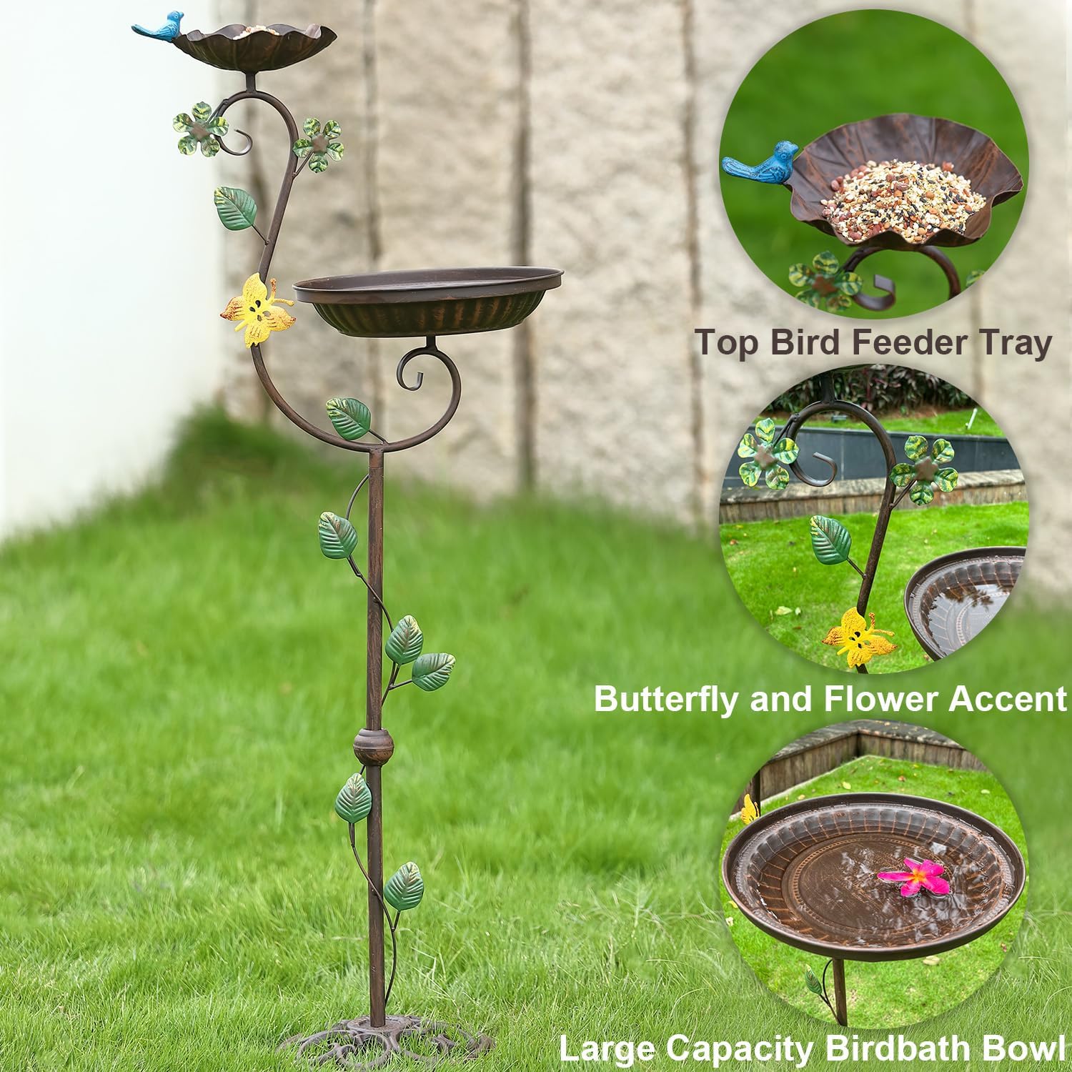 Aifeorzo close-up of floral accents on metal bracket highlighting decorative detail and benefit: visual appeal