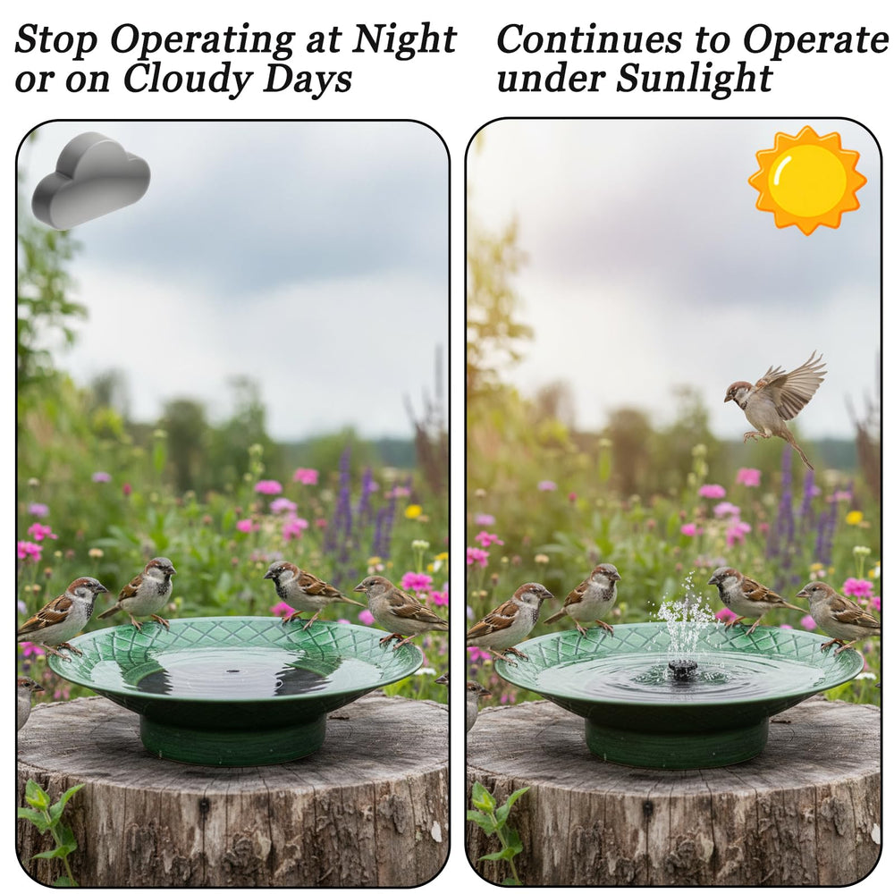 Aifeorzo placed in garden among flowers creating natural bird habitat