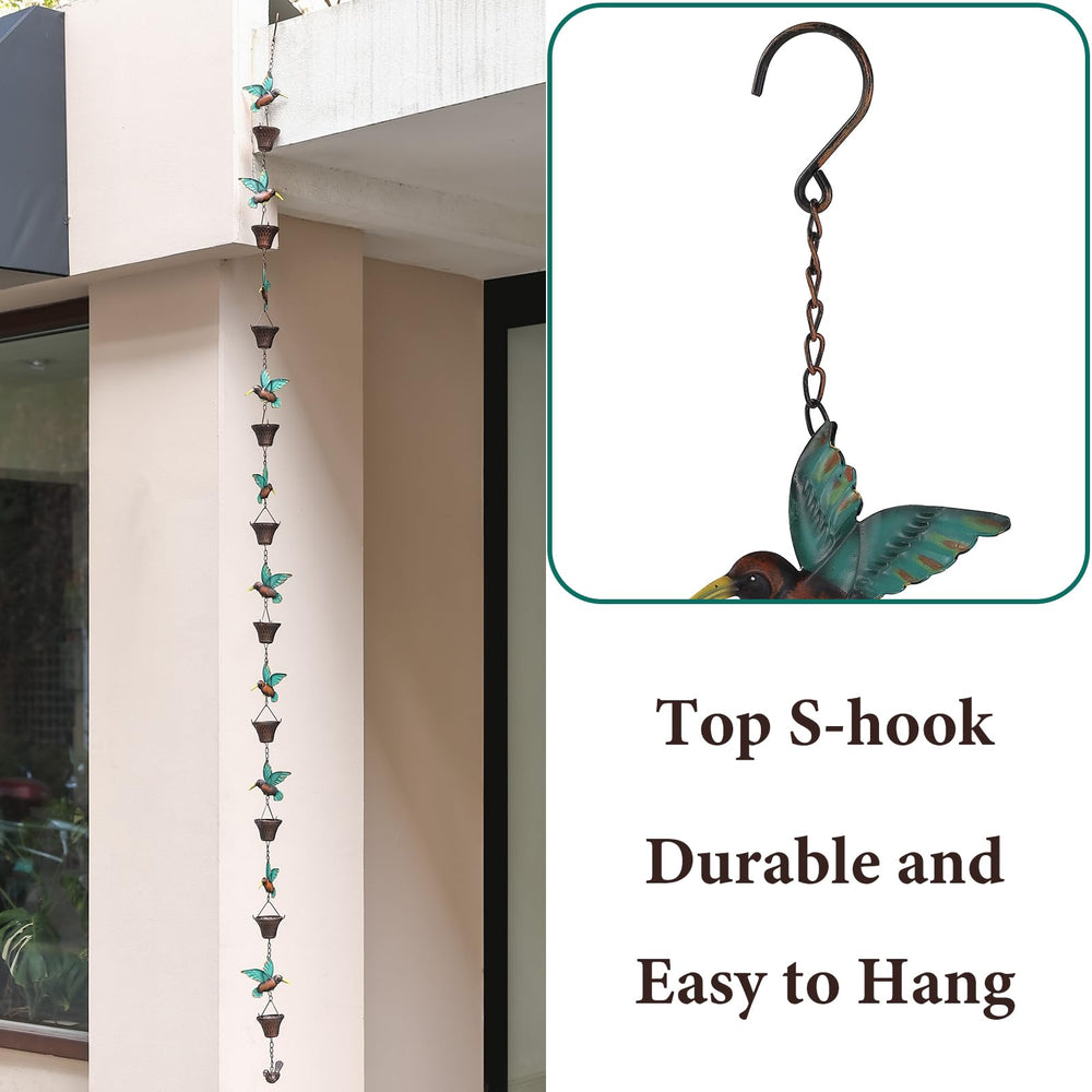 Aifeorzo S-hook hung on gutter showing easy tool-free install