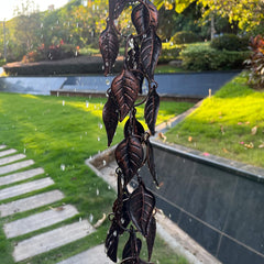 Aifeorzo rain chain length shown against house for scale and proper fit benefit