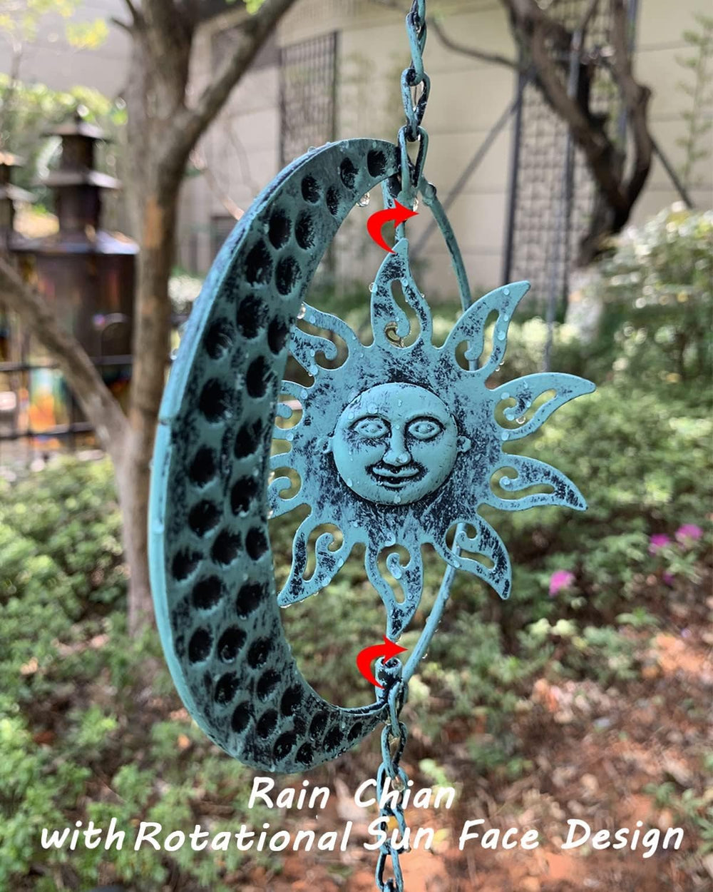 Aifeorzo close-up of rotating sun face revealing orientation and durability benefits