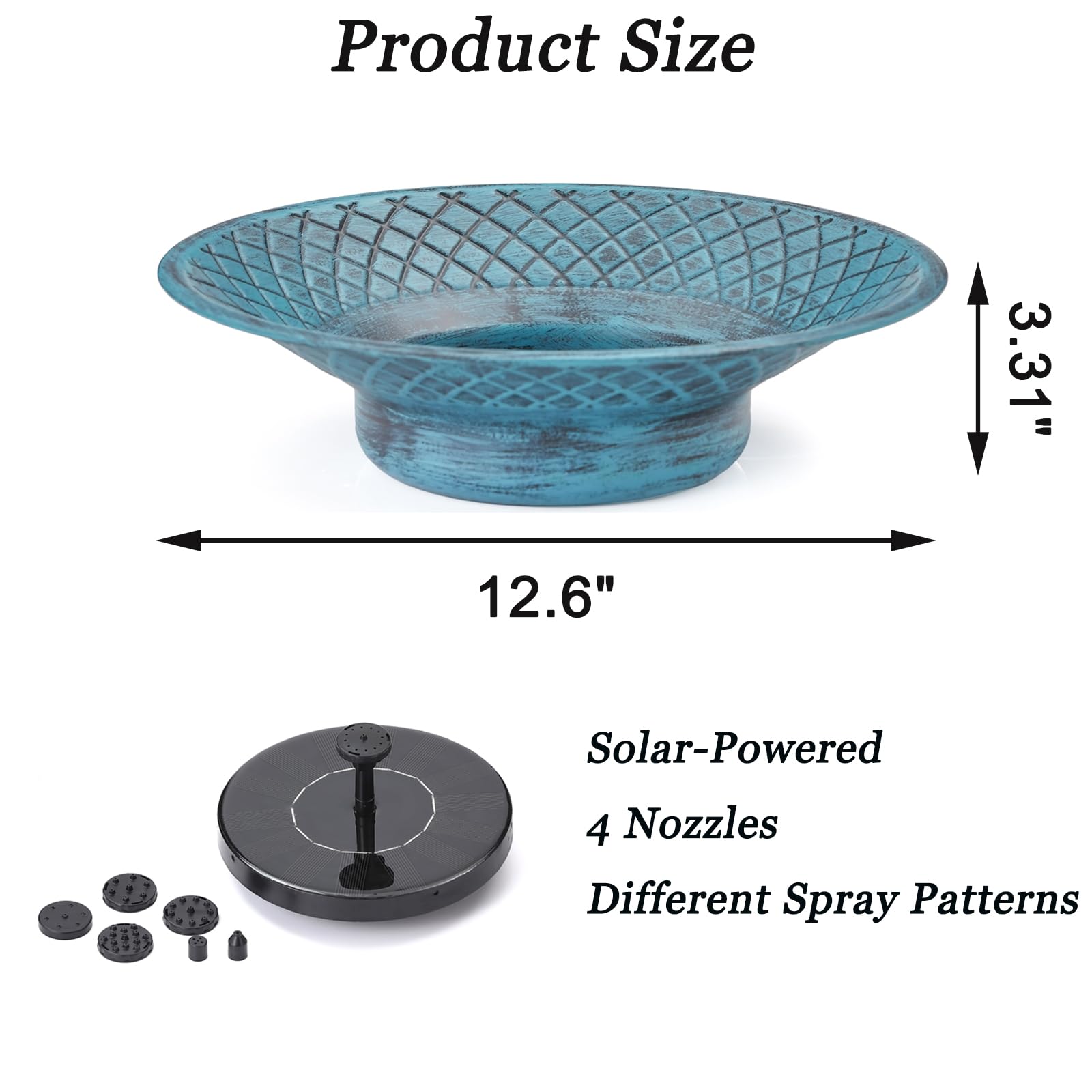 Aifeorzo solar panel top view illustrating efficient sunlight-powered operation